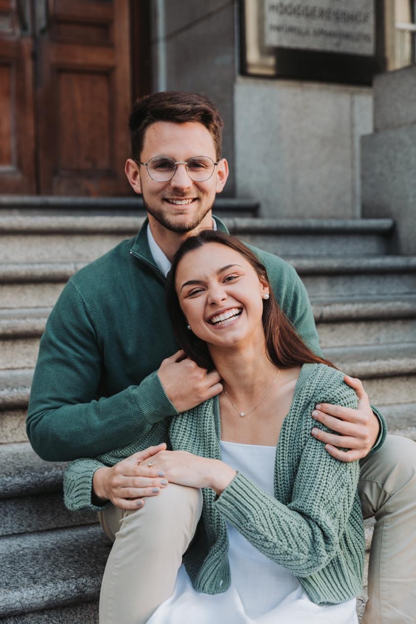 Jonty and Karla smiling together