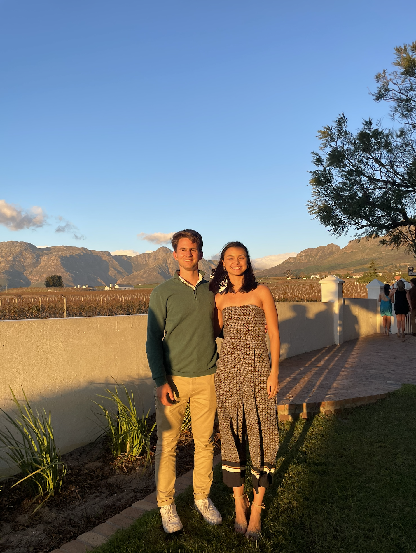 Jonty and Karla in the winelands